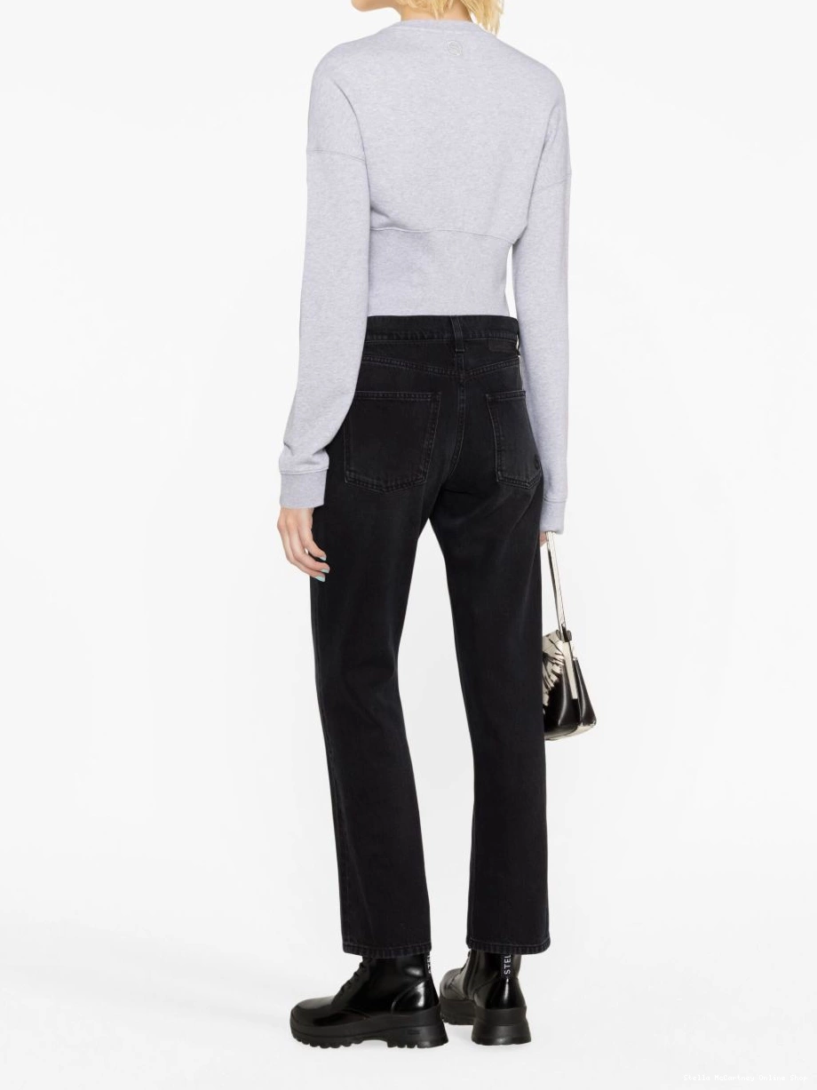Affordable chain-embellished jeans Women slim-leg McCartney Stella Falabella 0818